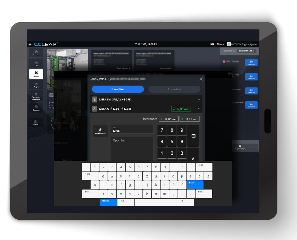 Tablica web terminal - več slik