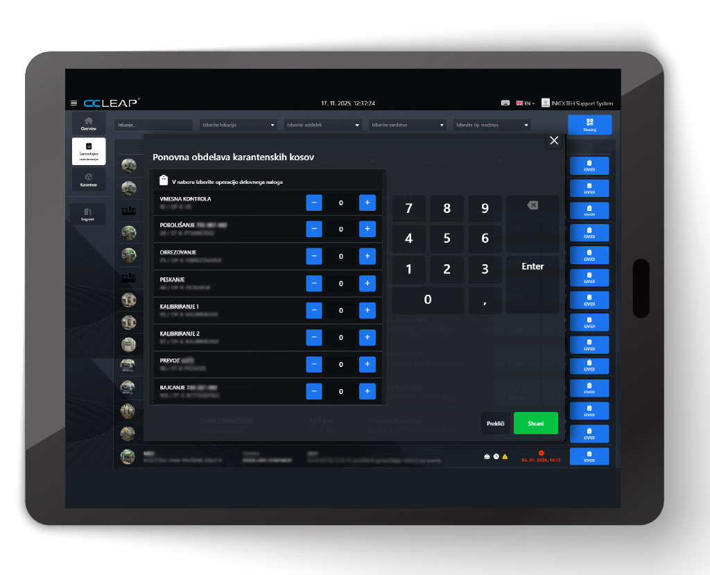 Tablica web terminal - več slik