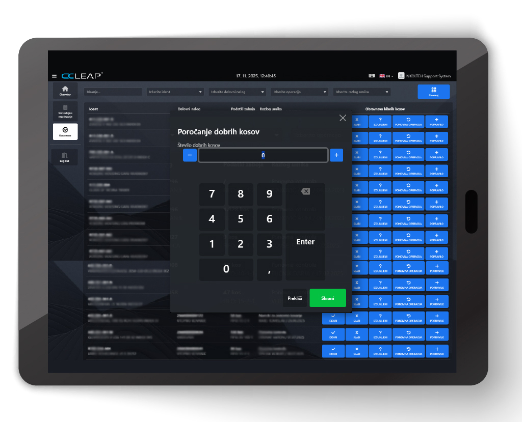Tablica web terminal - več slik